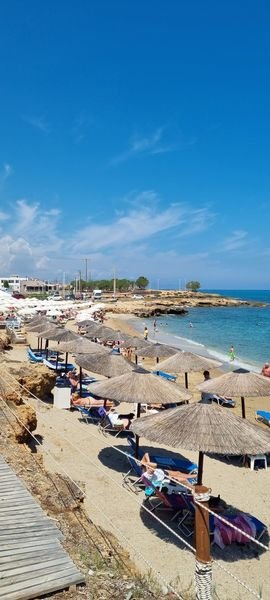 Gouves Beach, the main village beach in Crete