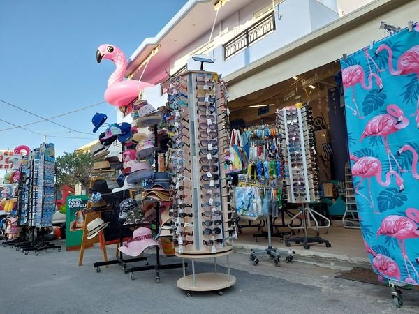 Super Market Flamingo tourist shop in Gouves